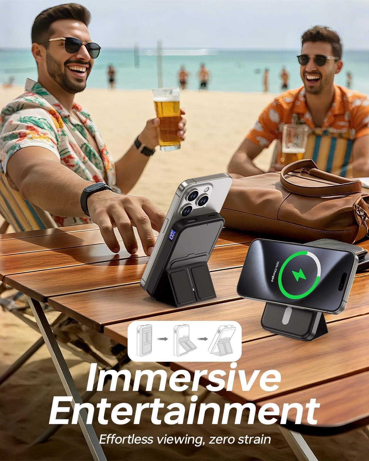 Portable Wireless Magnetic Power Bank